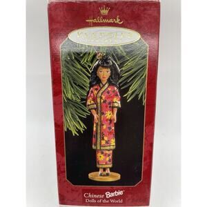 NEW In Box!! Hallmark Keepsake Ornament Chinese Barbie Dolls Around The World